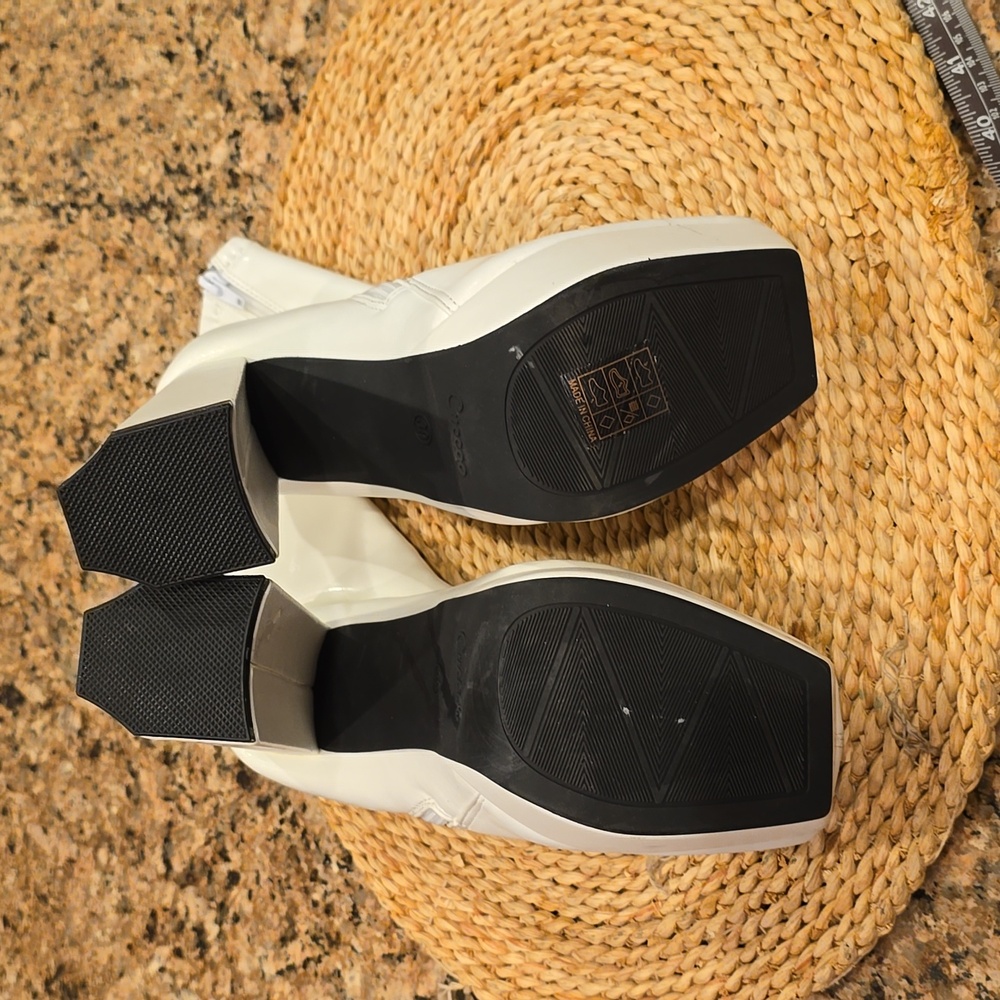 White Platform Boots - image 8